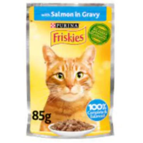 Friskies Cat Cig Salmon Pouch 85G