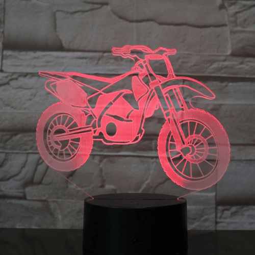 3D Motorbike Lamp 7 Lights