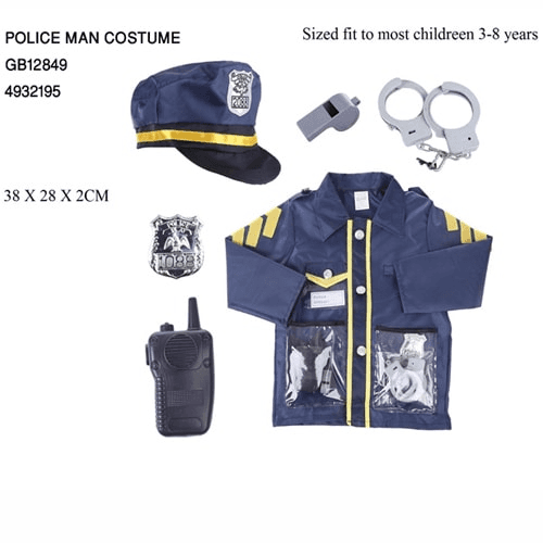 Police Man Costume Gb12849