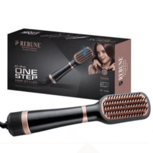 Rebune New One Step Hair Styler Hair Dryer Volumizer Black 1300w