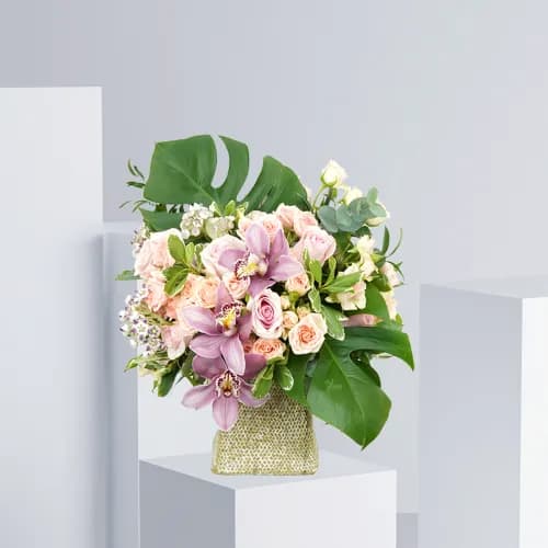 Boxy Basket Blooms - Sweet Pink - 2053