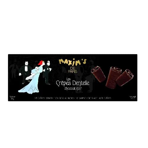 Maxim's Cardbox 18 Bars Lace Creps Dark Chocolate