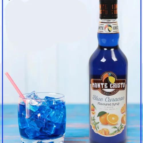 Monte Cristo Blue Curacoa Flavored Syrup 700Ml