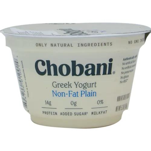 Chobani Nonfat Plain Greek Yogurt 150Gm