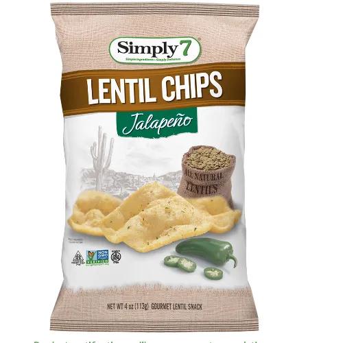 Simply7 Chips Lentil Jalapeno 3.65Oz