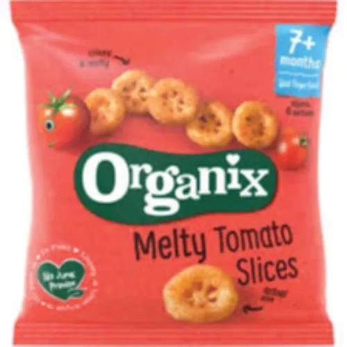 Organix Melty Tomato Slices Organic Corn Snacks 20g