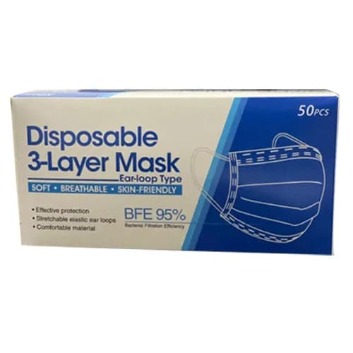 Face Maske 3 Layers 50 Masks