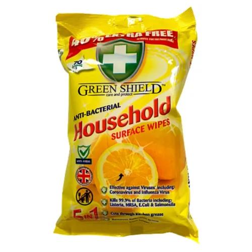 Green Shield Anti Bacterial Household Surface Wipes 70Pcs