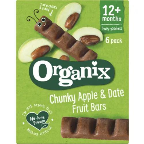 Organix Chunky Apple & Date Organic Fruit Bars 17g