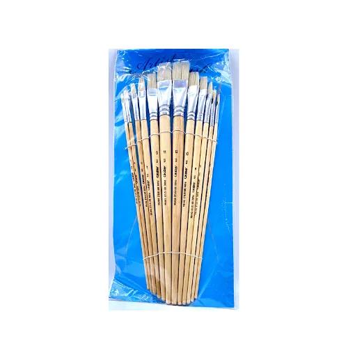 Marie's Oil Color Brush Bristle Pack 1-12 Flat - 1321