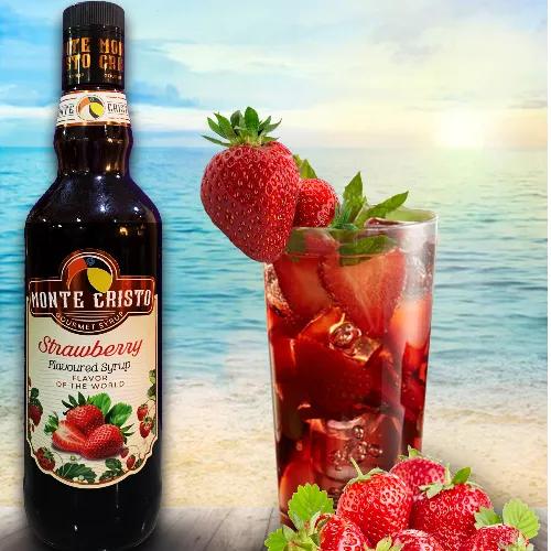 Monte Cristo Strawberry Flavored Syrup 700Ml