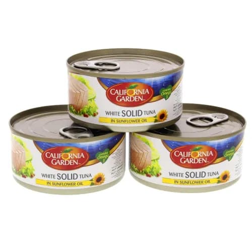 California Garden White Solid Tuna In Sunflower Oil 3x170G