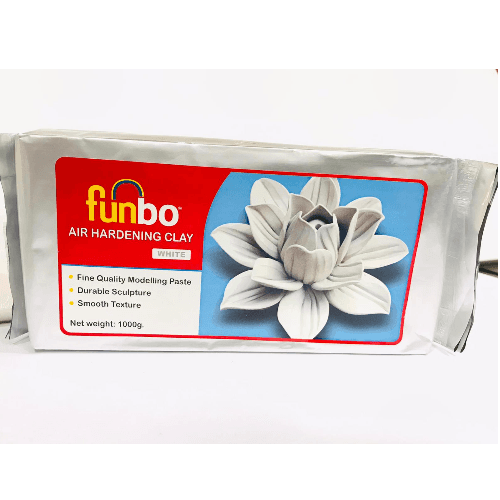 Funbo Air Hardening Clay White 1Kg