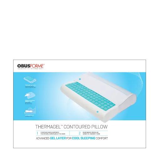 Obusforme Thermagel Memory Foam Contour Pillow