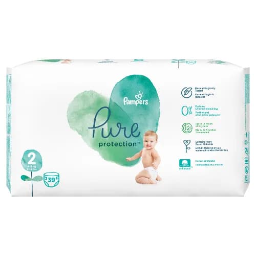 Pampers Pure Protection Size  2  39 Pcs