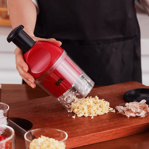 Hand Food Chopper - Red