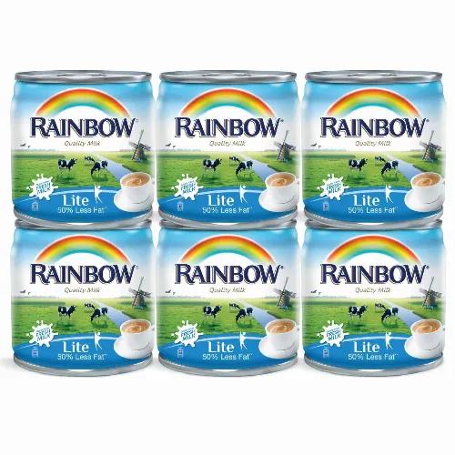 Rainbow Evaporated Milk Lite 170Gx6