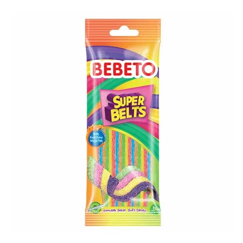 Bebeto Super Belts Mixed Fruit 75G