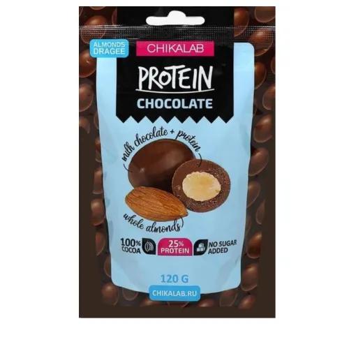 Chikalap Protein Dragee Choc Almond120G