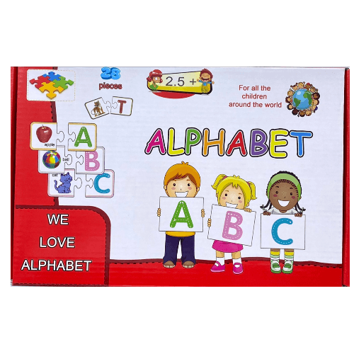 A genius puzzle to teach children English letters - 5436