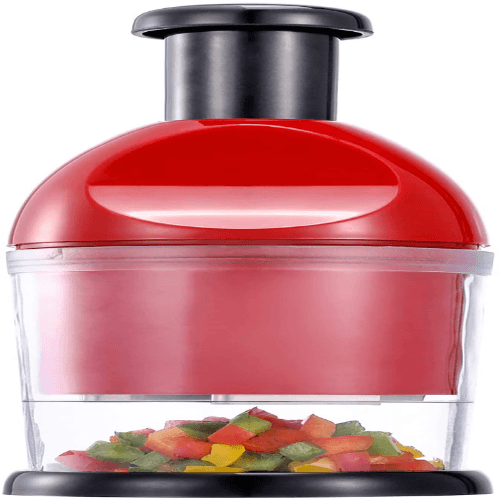 Hand Food Chopper - Red