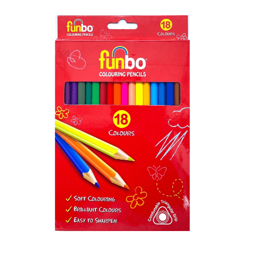 Funbo color pencils 18 colors - 3714