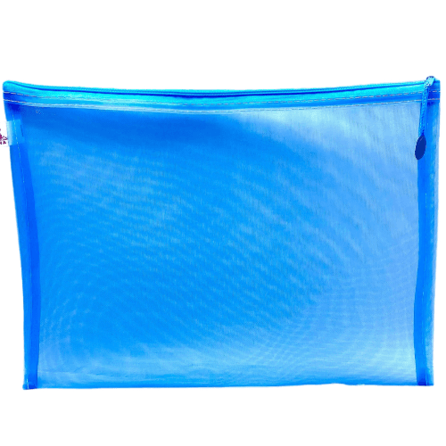 Zipper File Bag Net B4 From Doha Light Blue - 6063