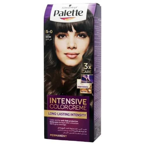 Schwarzkopf 𝗟𝗶𝗴𝗵𝘁 𝗕𝗿𝗼𝘄𝗻 𝟱-𝟬 Palette Permanent Color Kit