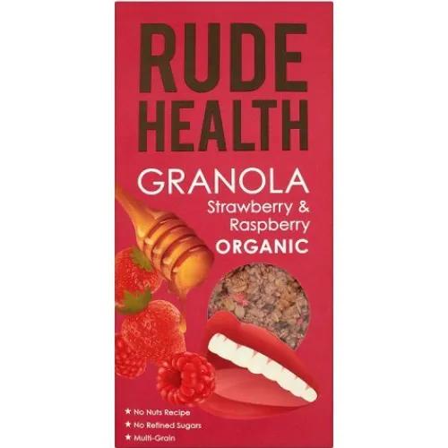 Rude Health Organicganola Strawberry & Raspberry 450G