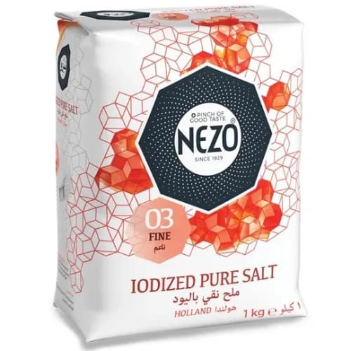 Nezo Iodized Pure Fine Salt 1 Kg