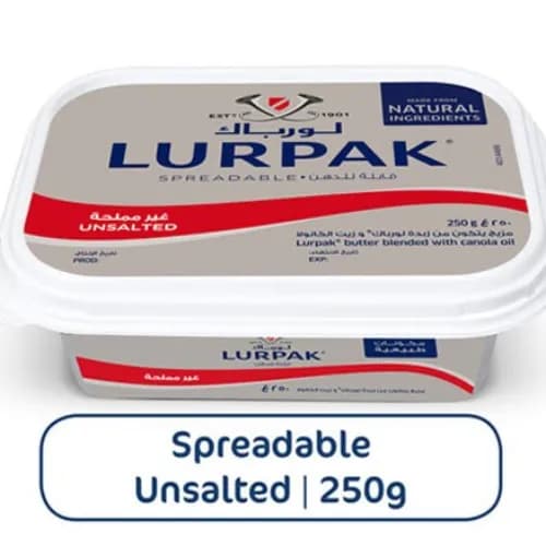 Lurpak Spreadable Unsalted Butter 250G