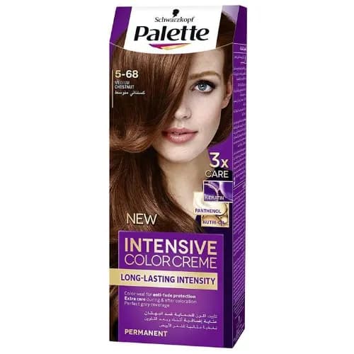 Schwarzkopf 𝗠𝗲𝗱𝗶𝘂𝗺 𝗖𝗵𝗲𝘀𝘁𝗻𝘂𝘁 𝟱-𝟲𝟴 Palette Permanent Color Kit