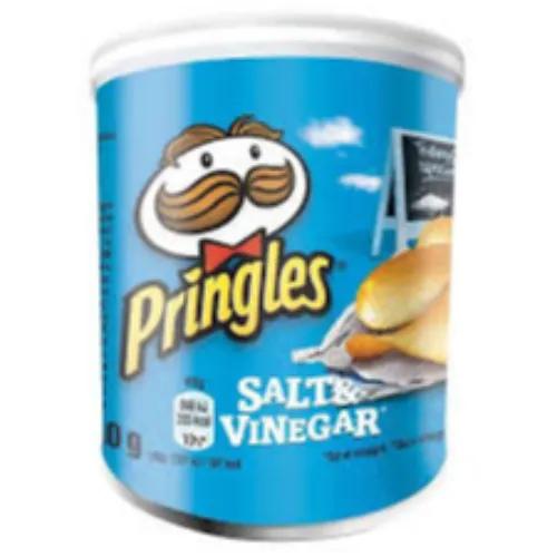 Pringles Salt And Vinegar Chips - Vegetarian 40G