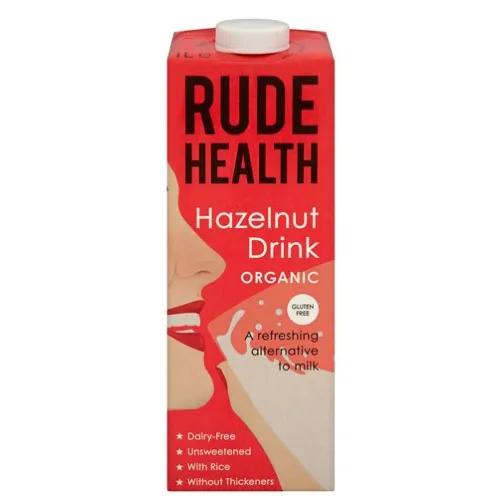 Rude Health Organic Hazelnut Drink - Gluten Free, Dairy Free, No Added Sugar 1 L