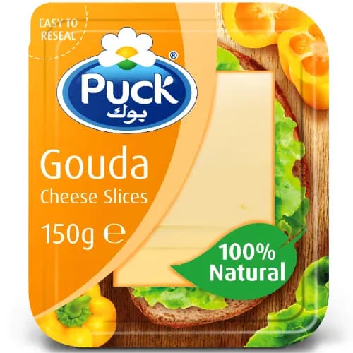 Puck Natural Gouda Cheese Slices 150G