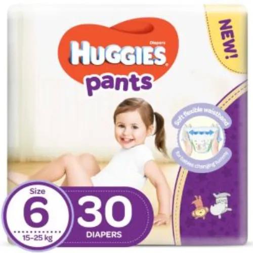 Huggies Active Baby Pants - Size 6 (15-25Kg) 30 /Pack