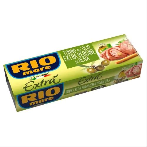 Rio Mare Light Meat Tuna In Extra Virgin Olive Oil 3 X 80g / Pack