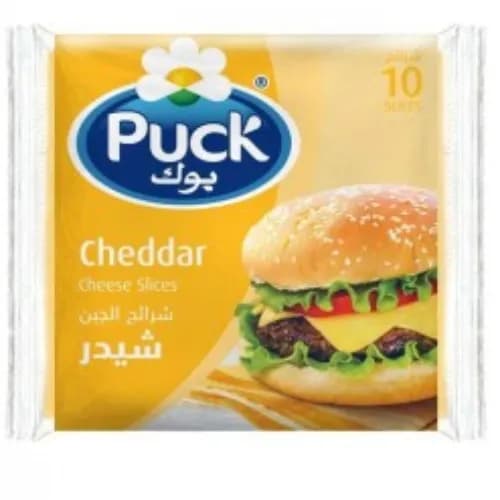 Puck Cheddar Cheese Slices 200g