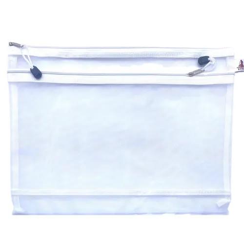 2 Zipper File Bag Net B4 From Doha White - 6064