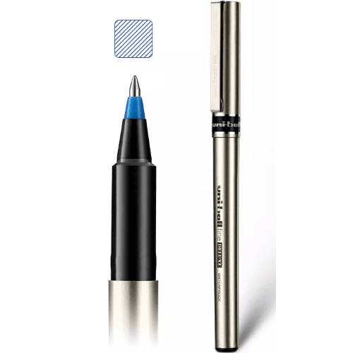 Uniball Fine Deluxe Roller Pen Blue - 203