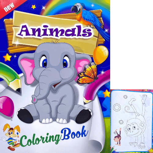 Coloring Book A4 Animals - 6214