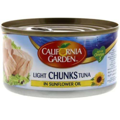 California Garden Light Chunks Tuna In Sunflower Oil 185g