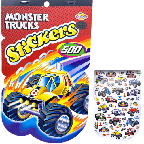 Book Monster Trucks Stickers 500 Stickers - 6193