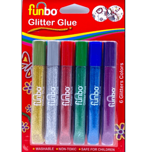 Glitter Glue 6 Glitters Colors From Funbo - 5124