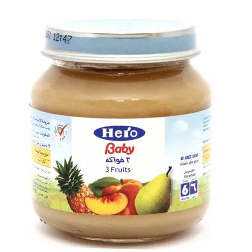 Hero Baby Food 3 Fruits 125G