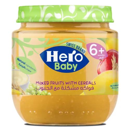 Hero Baby Food Mixed Fruit With Cereal 130G