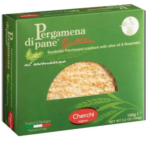 Cherchi Rosemary Pergamena Di Pane Crispbread 100G