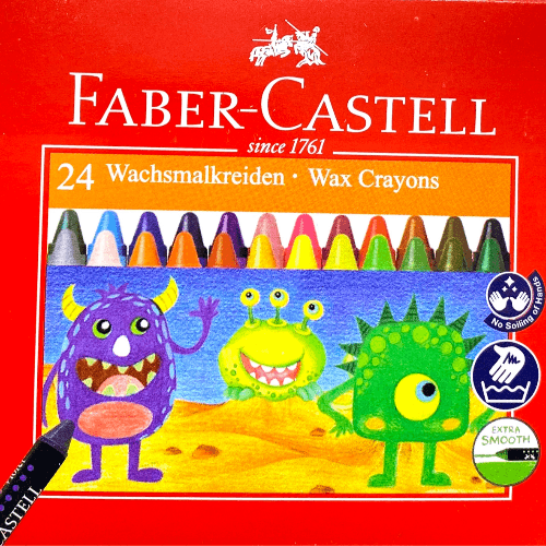 faber Castell 24 wachsmalkreiden wax crayons - 59