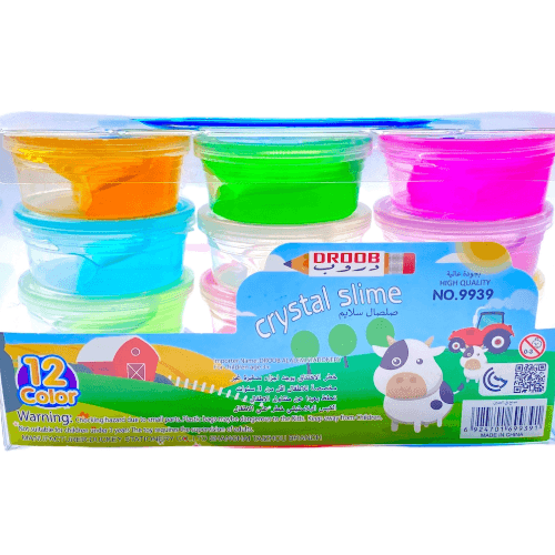 Slime Pack Of 12 Colors, High Quality And Safe For Children - 6217