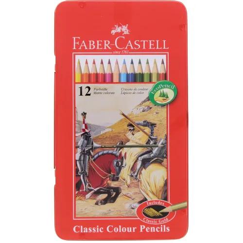 Faber-Castell Classic Color Pencils Metal Case 12 colors - 46